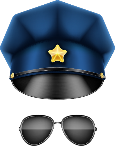 Police Hat and Glasses