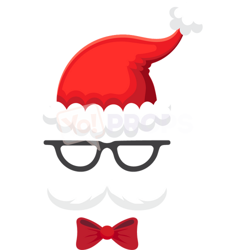 Santa Mask with Glasses