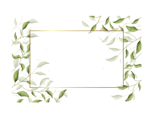Floral Overlay With Leaves